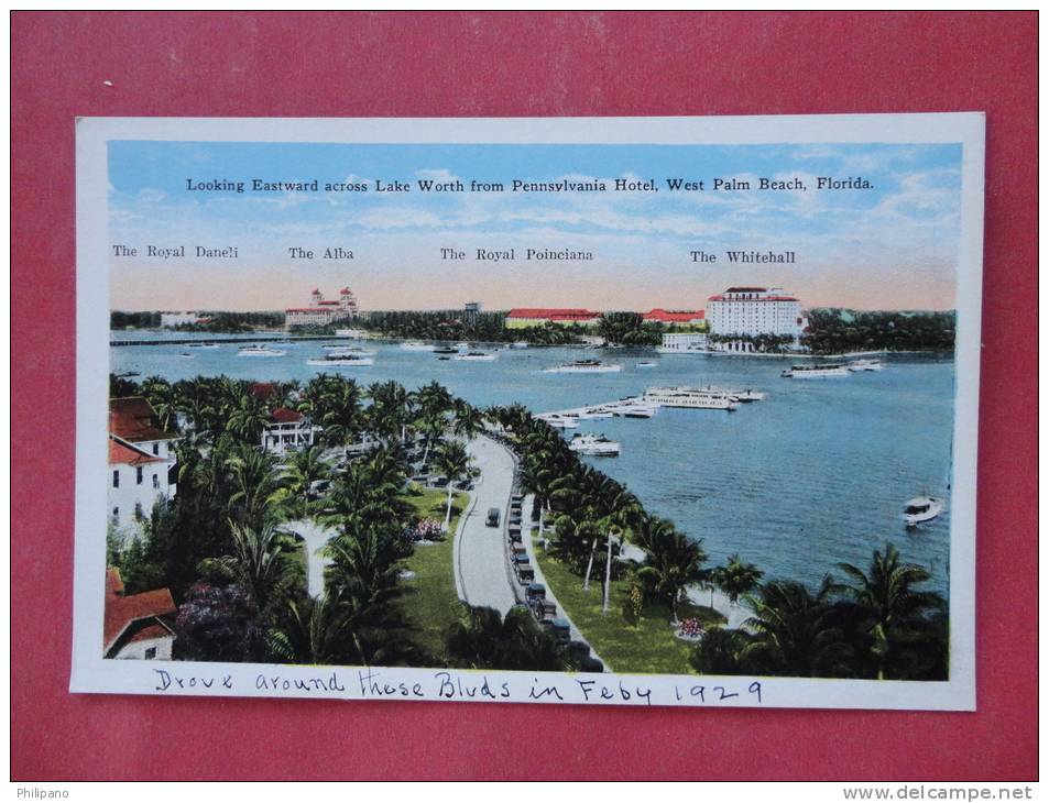 - Florida > West Palm Beach  Birds Eye View  Looking Eastward ==   ----  -ref   823 - West Palm Beach