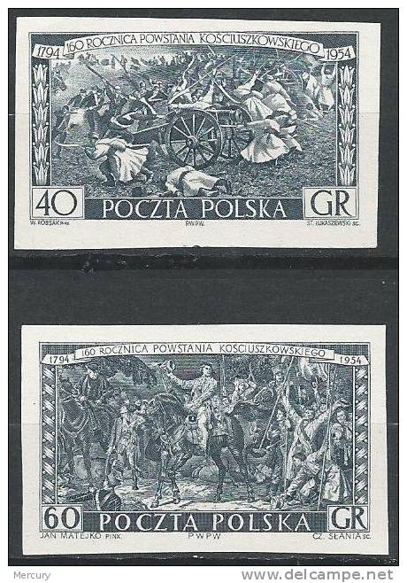 POLOGNE - Insurrection De Kociuszko - 2 Valeurs En Gris - Variétés & Curiosités