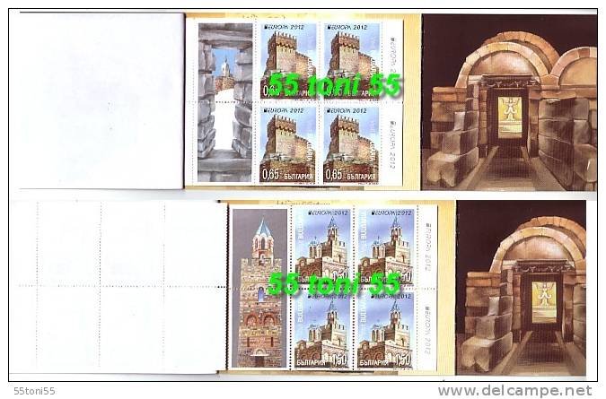 BULGARIA / BULGARIE 2012 Europa – Visit Bulgaria   BOOKLET- (4v X 0.65 + Vignette+ 4v X 1.50 + Vignette )– MNH - Neufs