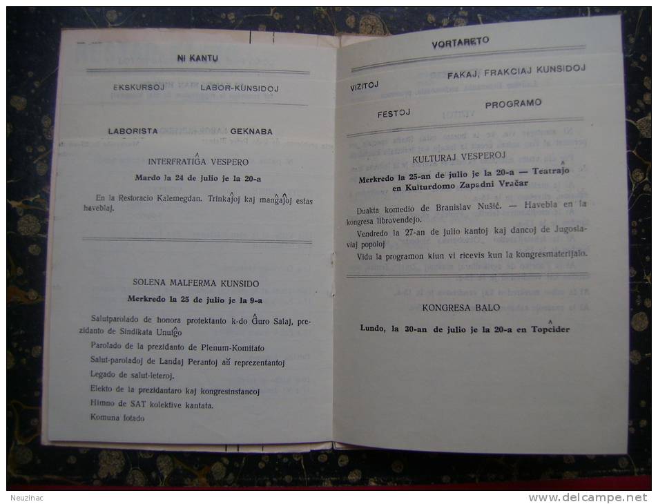 Serbia-Beograd-Esperanto-29a Kongresa Pos. Gvidlibro-1956      (2091) - Esperanto