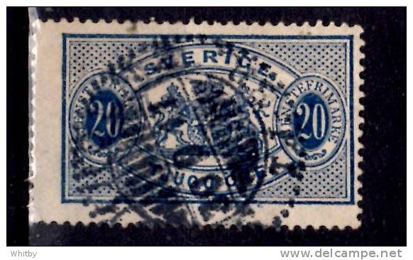 Sweden 1891 20o Official Issue #O20 - Service