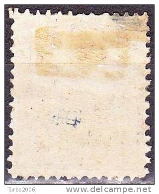 SURINAME 1873 Koning Willem III 25 Cent Groenblauw Tanding 12½ X 12  NVPH 10 C Ongestempeld - Suriname ... - 1975