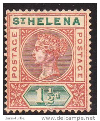 St. Helena 1890-97 Queen Victoria 1 1/2p Used - Isla Sta Helena