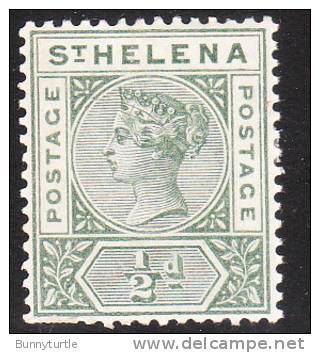St. Helena 1890-97 Queen Victoria 1/2p Mint Hinged - Isla Sta Helena