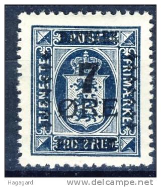 #E1008. Denmark 1926. Surprinted Officials, 7/20 øre. MH(*) - Unused Stamps