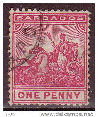 - BARBADES - 1892 - YT N° 51 - Oblitéré - Barbados (...-1966)