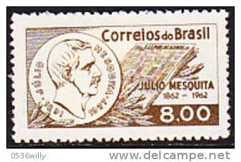 Brasilien 1962. De Mesquita, Gruender Der  Zeitung "O Estado De Sao Paulo" (B.0126) - Ungebraucht