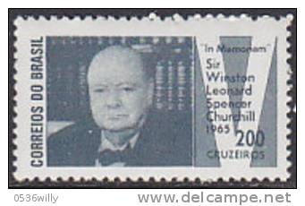 Brasilien 1965, Churchill Winston, Politiker Und Journalist (B.0128) - Unused Stamps