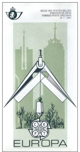 Prospectus 1987 N° 07 Avec FDC(prévente) - Europa - Postkantoorfolders