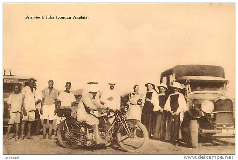 Afrique - Africa -soudan -ref A50- Arrivee A Juba- Soudan Anglais - Plan Camions - Moto -theme Motos -transports - - Soudan