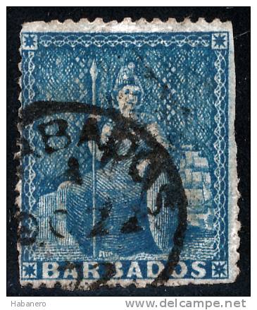 BARBADOS - 1870 - Mi 12A - BRITANNIA - Barbados (...-1966)