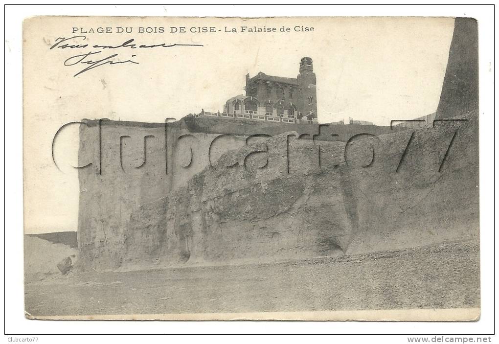 Bois-de-Cise (80) :  Villa De La Falaise Prise De La Plage  En 1904. - Bois-de-Cise