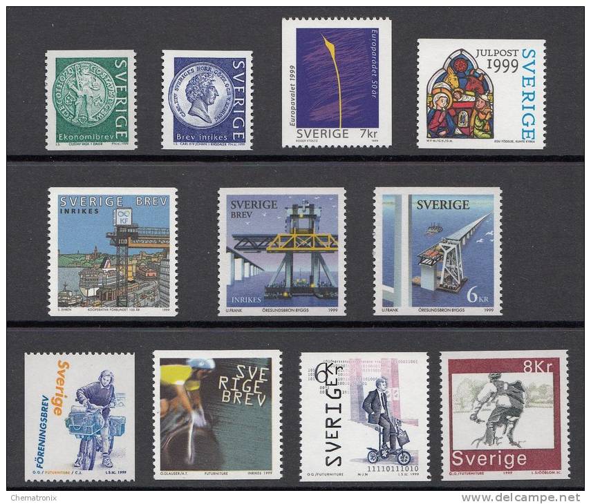 Suecia / Sweden 1999 - Sellos De Rollo - MNH ** - Unused Stamps