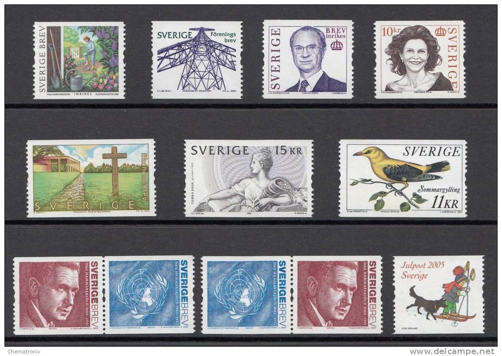 Suecia / Sweden 2005 - Sellos De Rollo - MNH ** - Neufs