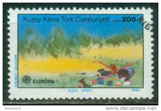 Türkisch-Zypern  1986  Europa - Natur- Und Umweltschutz  (1 Gest. (used))  Mi: 180 (3,00 EUR) - Oblitérés