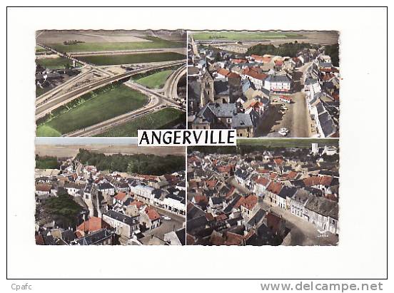 Carte 1960 EN AVION AU DESSUS DE ANGERVILLE / Multivues - Angerville