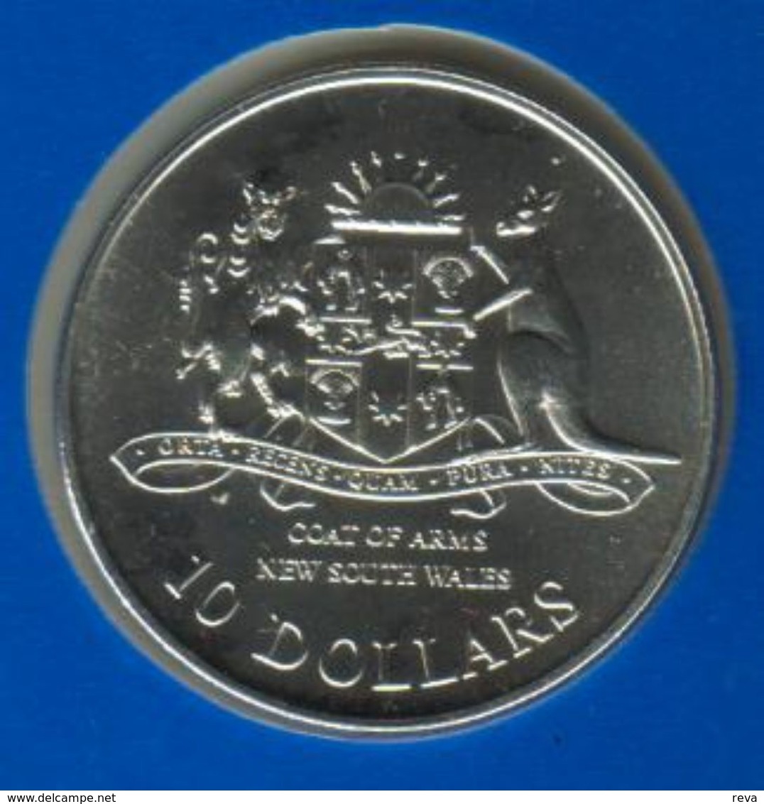 AUSTRALIA $10 STATE SERIES NEW SOUTH WALES 1987 SILVER PROOF KM? READ DESCRIPTION CAREFULLY !!! - 10 Dollars