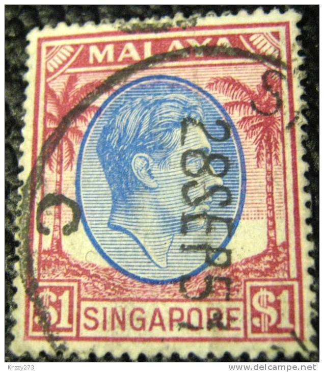 Singapore 1948 King George VI 1$ - Used - Singapour (...-1959)