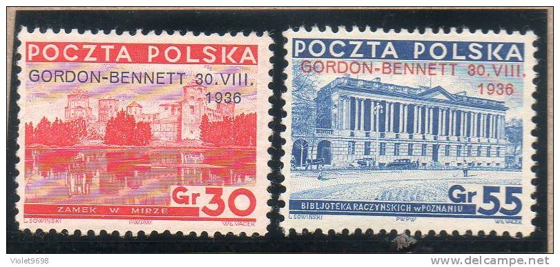 POLOGNE : TP N° 390A/390B * - Unused Stamps