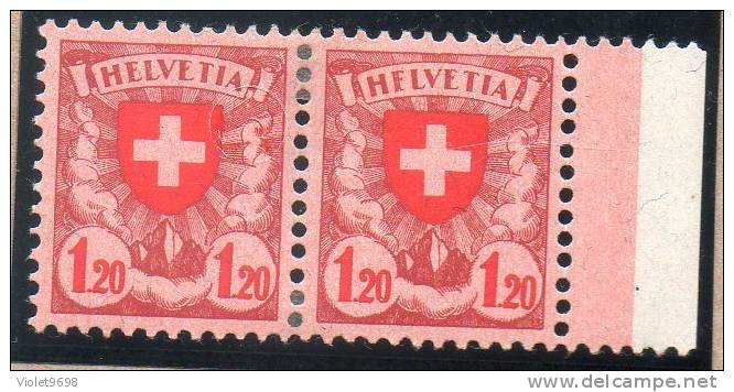 SUISSE : TP N° 209a * - Unused Stamps