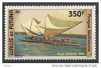 WALLIS Et FUTUNA 1985 Poste Aerienne   PA 145 Neuf Sans Charniere  Pirogue Wallisienne - Ongebruikt