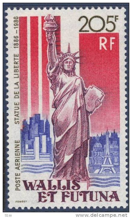 WALLIS Et FUTUNA 1986 Poste Aerienne   PA 154  Neuf Sans Charniere  Centenaire De La Statue De La Liberte à New York - Unused Stamps