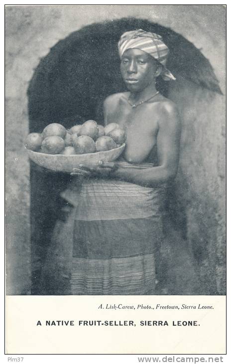 SIERRA  LEONE -  A Native Fruit Seller - Sierra Leone