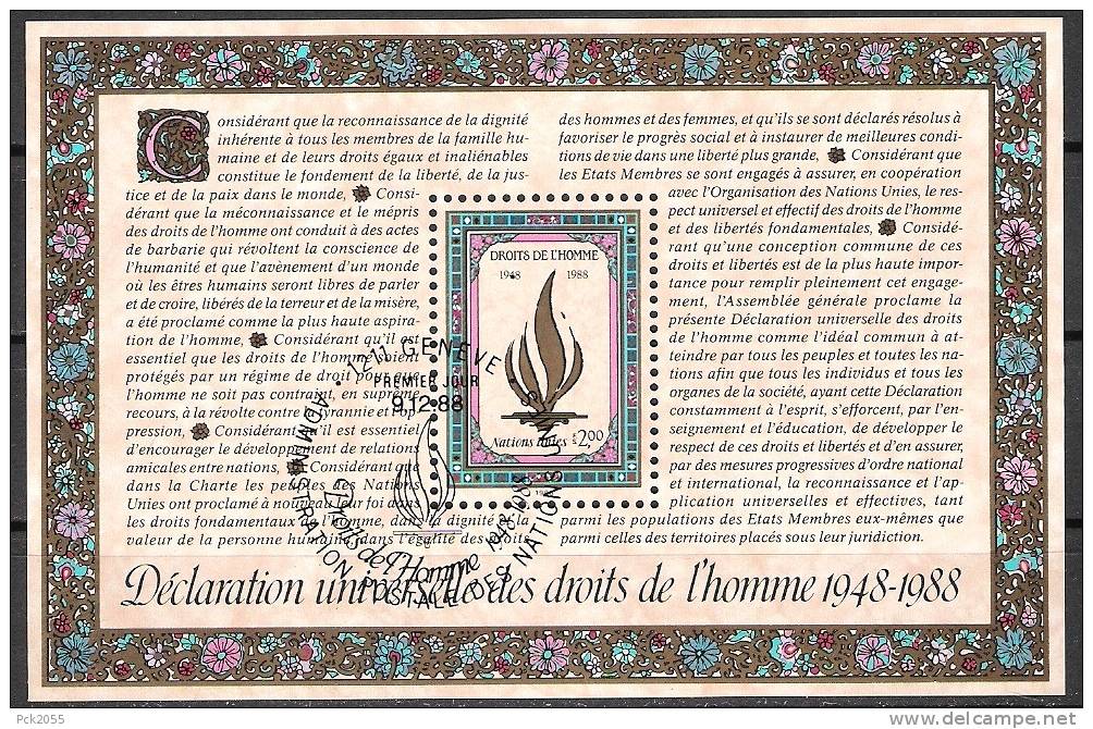 UNO Genf 1988 MiNr.162 - 172 Mit  Block 5 O Gest. Jahrgang Komplett   (  D1061  ) - Used Stamps