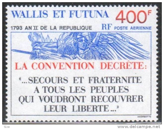 WALLIS Et FUTUNA 1993 Poste Aerienne  PA 178 Neuf Sans Charniere An II De La République - Ongebruikt