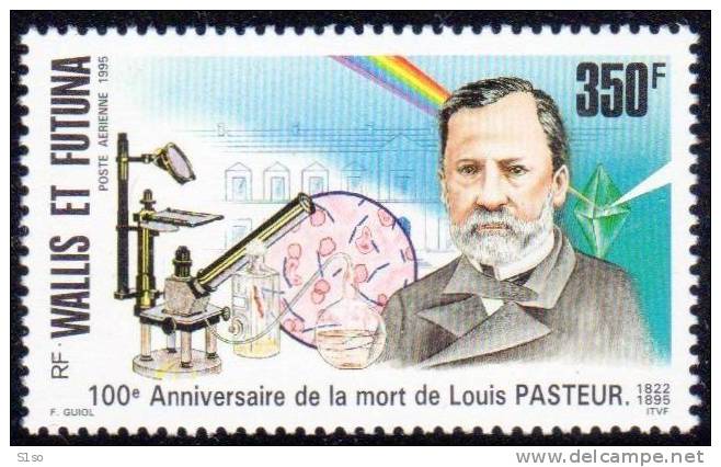 WALLIS Et FUTUNA 1995 Poste Aerienne  PA 186 Neuf Sans Charniere Centenaire De La Mort De Louis PASTEUR - Unused Stamps