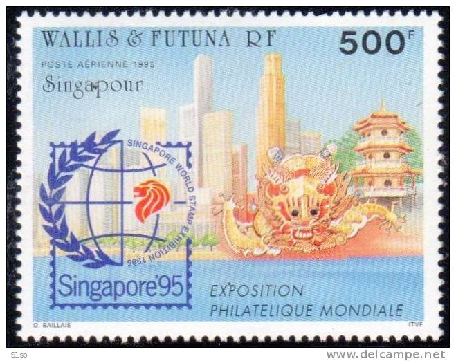 WALLIS Et FUTUNA 1995 Poste Aerienne  PA 188 Neuf Sans Charniere "Singapore 95" Exposition Philatélique Internationale - Ongebruikt