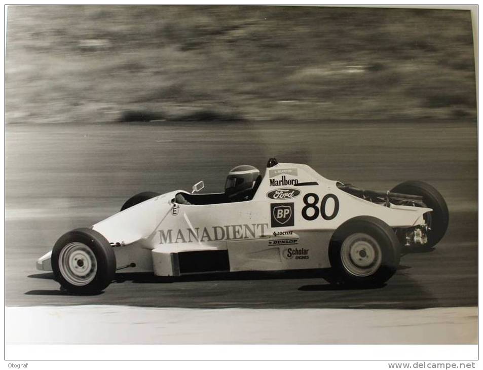 Automobile - Photo  De Lucien MARTIN ( Van Diemen) - Car Racing - F1