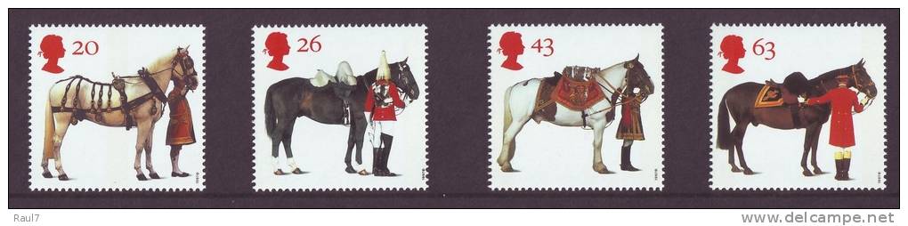 GRAND-BRETAGNE - 1997 - Chevaux Brit - 4v Neufs// Mnh - Ungebraucht