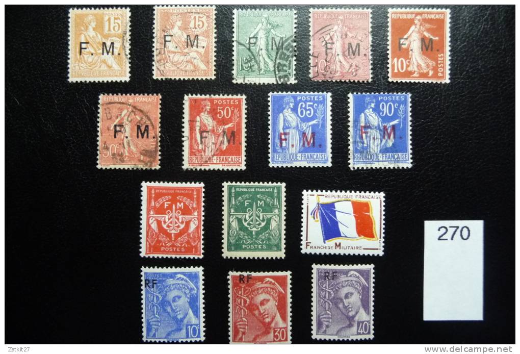 Timbres De Franchise Et De Guerre 2 Timbres Signés - Timbres De Franchise Militaire