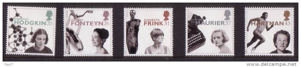 GRAND-BRETAGNE - 1996 - Europa 1996, Femmes Célèbres Brit - 5v Neufs// Mnh - Unused Stamps