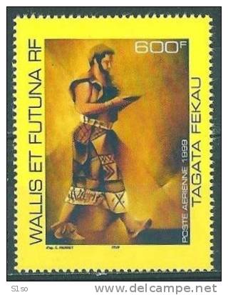 WALLIS Et FUTUNA 1999 Poste Aerienne  PA 208  Neuf Sans Charniere Tagata Fekau (Porteur De Kawa) - Unused Stamps