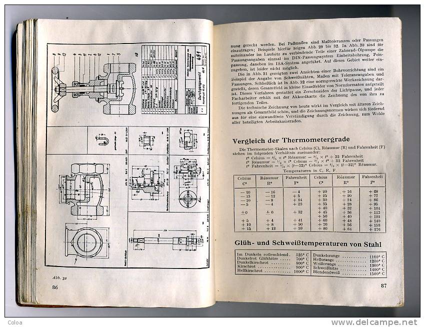 1938 Kalender Des Deutschen Metall Arbeiters - Alte Bücher