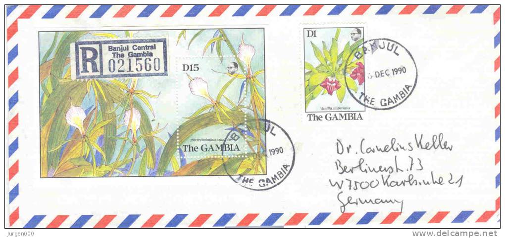 Gambia - Omslag Reco Banjul 1190 (RM0088) - Orchidées