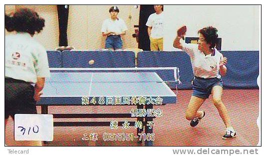 Télécarte JAPON * Table Tennis (310) * Tischtennis * Ping Pong * Tennis De Table * JAPAN * TAFELTENNIS * - Sport