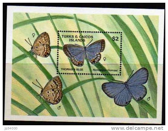 TURKS &amp; CAICOS  Papillons (Yvert  BF 85) ** MNH Perforate - Papillons