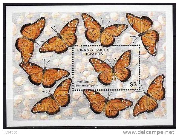 TURKS &amp; CAICOS  Papillons (Yvert  BF 92 ) ** MNH Perforate - Papillons