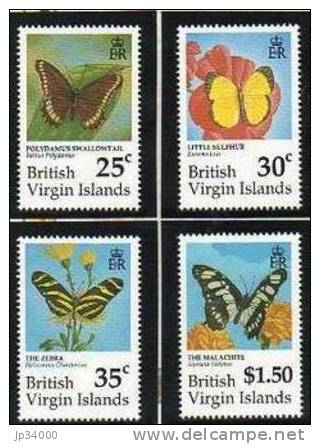 ILES VIERGES Papillons (serie 2 Emise En 1991) ** MNH Perforate - Papillons