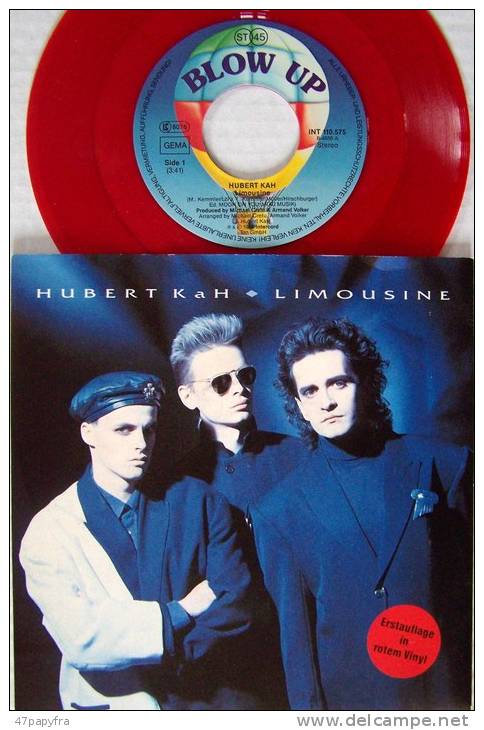 Hubert KAH 45T Couleur Rouge SP PROMO Limousine M / Mint  NEUF - Disco, Pop