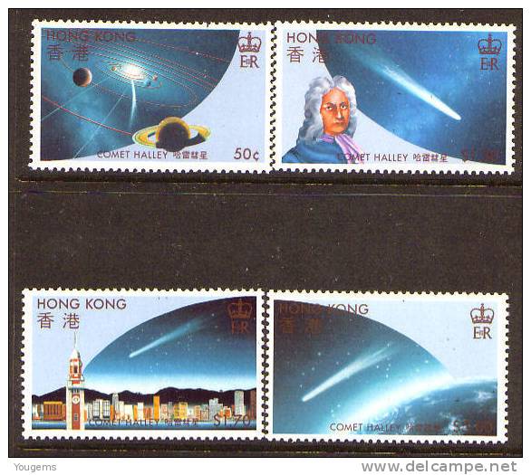 Hong Kong SG507-510 1986 50c-$5 Appearance Of Halley's Comet MNH - Ungebraucht