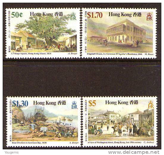 Hong Kong SG534-7 1987 50c-$5 19th-centry Hong Kong Scenes MNH - Neufs