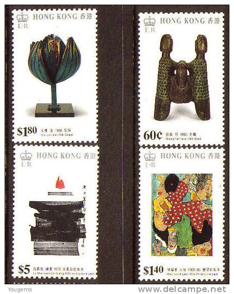 Hong Kong SG596-599 1989 60c-$50 Moden Art MNH - Nuevos