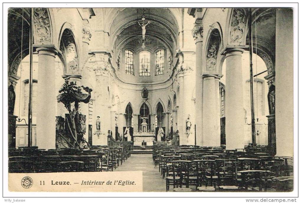 Carte Postale "Leuze - Intérieur De L'Eglise" - Leuze-en-Hainaut