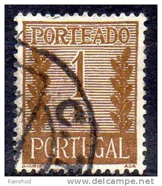 PORTUGAL 1940 Postage Due - 1e. - Brown   FU - Used Stamps