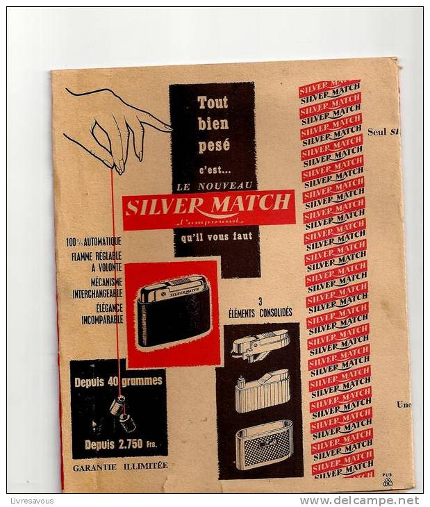 Protège Livre Silver Match (briquet)  Et Stylo BIC (illustré Par Jean Effel) Des Années 1960 - Book Covers