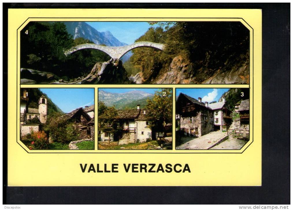 B2017 Valle Verzasca ( Locarno ) 1  Brione, 2 Frasco, 3 Sonogno, 4 Lavertezzo - V. 1991 - Fotovideo Garbani SA - Brione Sopra Minusio